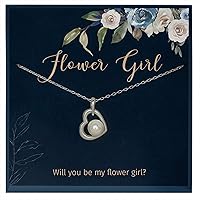 Flower Girl Gifts, Be My Flower Girl Jewelry Gift, Flower Girl Proposal Jewelry, Flower Girl Necklace Gifts for Flower Girl Gift Unique Gifts