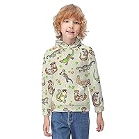 Spring Geckos Children's Hoodies Printed Hooded Pullover Sweatshirt For Boys Girls