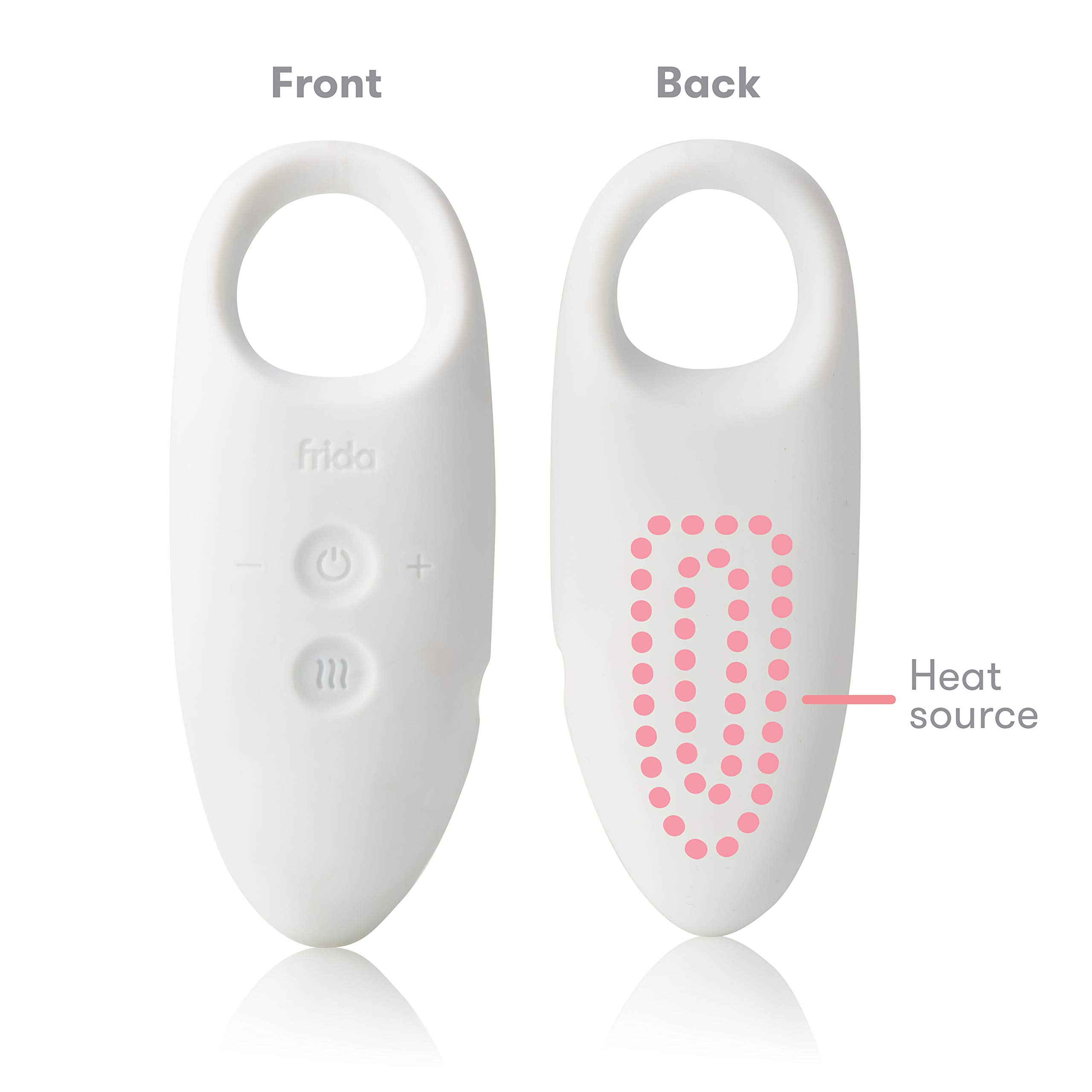 Frida Mom 2-in-1 Lactation Massager - Multiple Modes of Heat + Vibration for Clogged Milk Ducts, Increase Milk Flow, Breast Engorgement - USB Cord Included