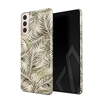 BURGA Phone Case Compatible with Samsung Galaxy S21 Plus - Green Palm Leaves Leaf Tropical Exotic Natural Earthy Cute for Girls Thin Design Durable Hard Shell Plastic Protective Case