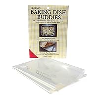 Regency Wraps Baking Dish Buddies, Non-Stick Liners For Mess-Free Casseroles Dishes, Baking Sheets, Glass, Metal and Ceramic Baking Pans, Clear, 14.5