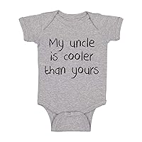 My Uncle is Cooler Than Yours - Cool Uncle Crew - Funny Romper, One-Piece Baby Bodysuit