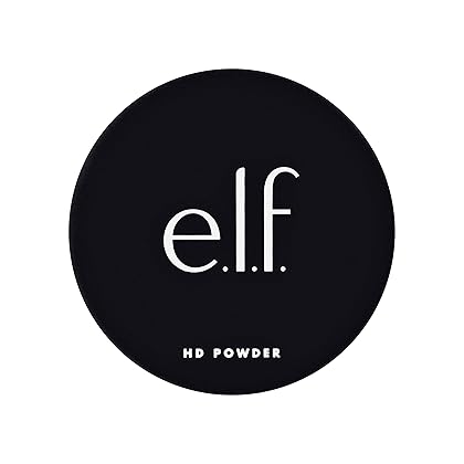 e.l.f. High Definition Powder, Loose Powder, Lightweight, Long-Lasting, Creates Soft Focus Effect, Masks Fine Lines & Imperfections, 0.28 Oz, Sheer