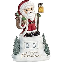 Precious Moments 211407 Father Christmas Countdown To Christmas Resin Calendar White