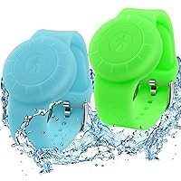 Luminous Version Air tag Bracelets For Kids (2 Pack), Waterproof Air tag Holder with Watch Band Design, Soft Silicone Air Tag Hidden Wristband Compatible with Airtag Watch Band for Child