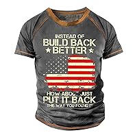 Shirts for Men,Summer Short Sleeve Plus Size Vintage Casual T Shirt Outdoor Top Printed Lightweight Tee Blouse