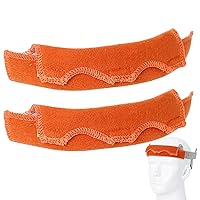 Aolamegs Safe Hard Hat Sweatband- Hard Hat Sweat Bands Washable, Hard Hat Liner Replacement, Flame Retardant Cotton Hard Hat Accessories Sweat for Welding Helmet, Construction Hats, Chainsaw Helmet