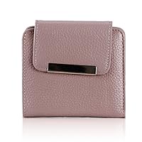 Women Genuine Leather Wallet Elegant Trifold Wallets Mini Credit Card Clutch Holder Short Wallets for Ladies