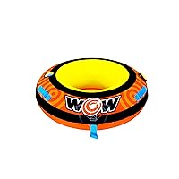 WOW Sports - Lil' Skipper Inflatable Towable Tube - 1 Rider - Perfect for Kids & Adults - Soft Top - Boating Accessory