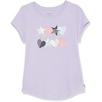 Girls' Short Sleeve T-Shirt with Fun Graphic Design, Cotton Tee with Tagless Interior