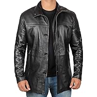 Leather Car Coats For Men - Real Leather Winter Jacket For Mens