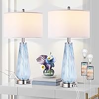 Modern Table Lamp Set of 2 Touch Control, 27