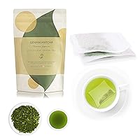 Genmai Matcha and Tea Bags from Japanese Green Tea Co - Premium Japanese Green Tea With Brown Rice and Matcha - Non-GMO, Delicate Flavor - Pack For Loose Tea Leaves