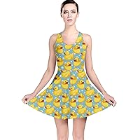 CowCow Womens Summer Sexy Mini Dress Cats Dogs and Dashiki Patchwork Print Racerback Hoodie Dress,XS-3XL