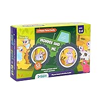 Wildlife Wonderland! Mommy and Me A Happy Family: Match Baby Rabbits to Their Mothers! Assemble Jumbo-Sized Pieces Engage in Rhyme-Based Activities for Learning Birthday for Kids by LoveDabble