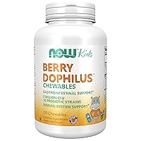 Supplements, BerryDophilus™ with 2 Billion, 10 Probiotic Strains, Xylitol Sweetened, Strain Verified, 120 Chewables, packaging may vary