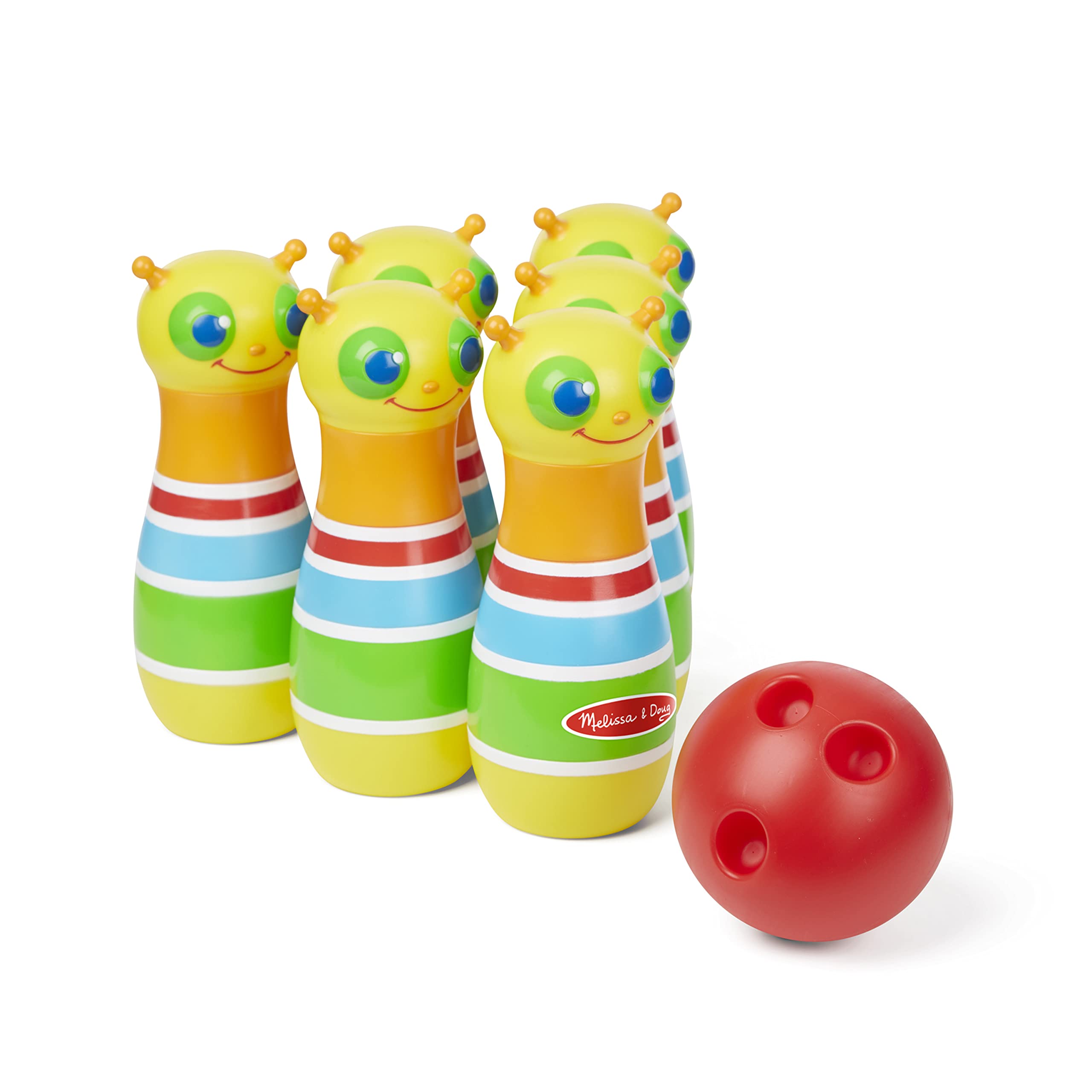 Melissa & Doug Sunny Patch Giddy Buggy Bowling Action Game - 6 Bug Pins, 1 Plastic Ball