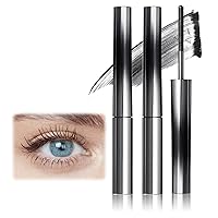 judy doll Mascara, 3D Strong Curling Iron Mascara, Metal Mascara, Bristleless Mascara, Waterproof, Smudge-Proof, Long Lasting, No Flaking, No Clumping(black)(2PCS)