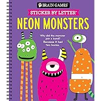 Brain Games - Sticker by Letter: Neon Monsters Brain Games - Sticker by Letter: Neon Monsters Spiral-bound