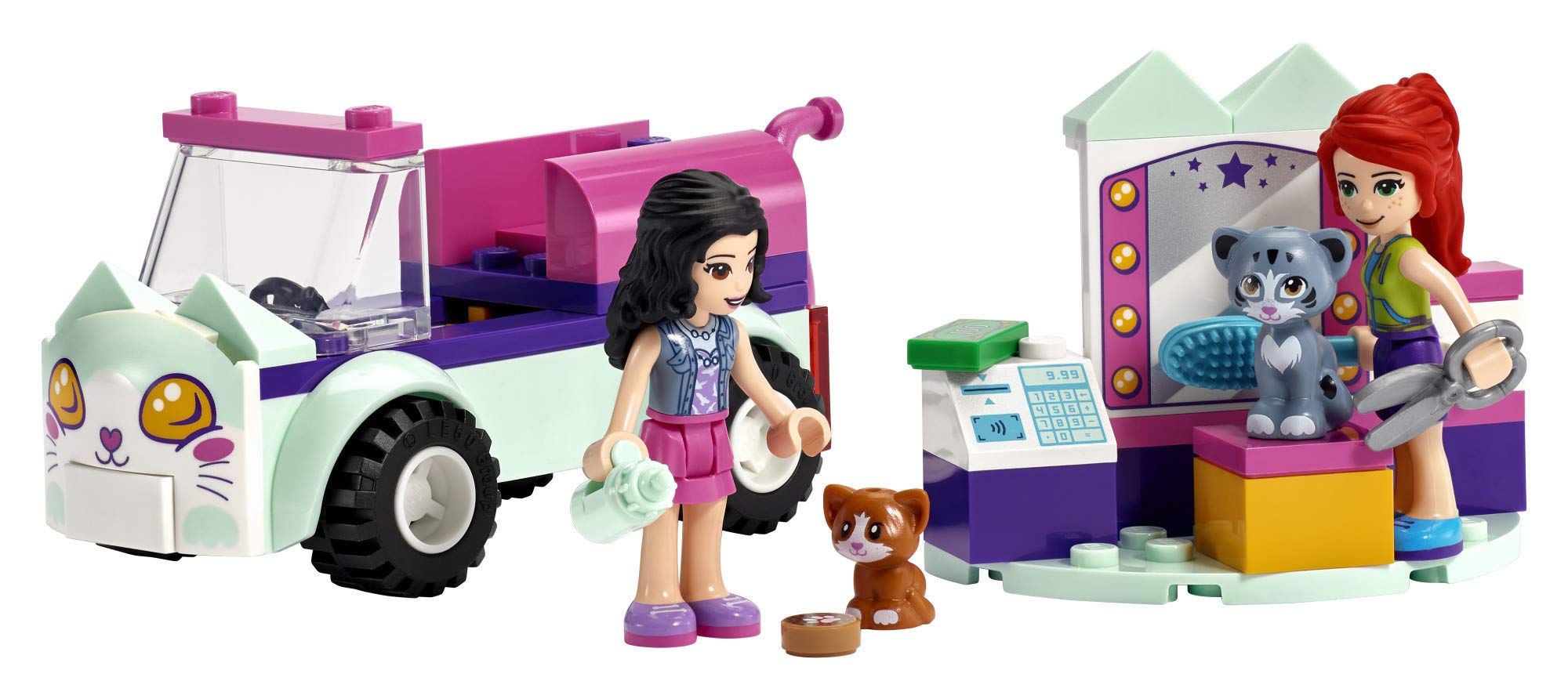 LEGO Friends Cat Grooming Car 41439 Building Kit; Collectible Toy That Makes a Great Holiday or Birthday Gift Idea, New 2021 (60 Pieces)