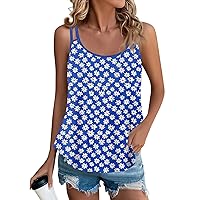 HTHLVMD Summers Casual Plus Size Camisole Teen Girls Beach Sleeveless Crewneck Blouses Female Softest Comfort