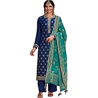 Stitched Pakistani Designer Shalwar Kameez Plazzo Pant Dupatta Suits Indian Heavy Worked Salwar Dress