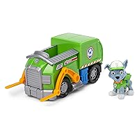 Paw Patrol, Rocky’s Recycle Truck Vehicle with Collectible Figure, Preschool Toys for Boys & Girls Ages 3 and Up