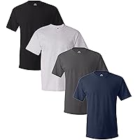 Hanes mens Comfortsoft Tagless Crewneck T-Shirt 4 Pack