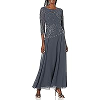 J Kara Women's BOAD Neck Asymetrical Beaded Dress