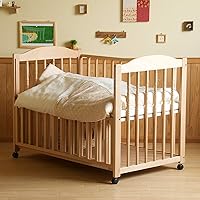 Elyse Crib Crib, Storage Under Crib, 1 Year Old, Wooden Bed, Baby Beds, Fall Prevention, Rolling Prevention, Baby Crib, Fall Prevention, Playpen, Baby Products, Ishizaki Furniture (Natural)