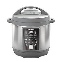 Pot Duo Plus, 8-Quart Whisper Quiet 9-in-1 Electric Pressure Cooker, Slow Rice Cooker, Steamer, Sauté, Yogurt Maker, Warmer & Sterilizer, App With Over 800 Recipes, Stainless Steel