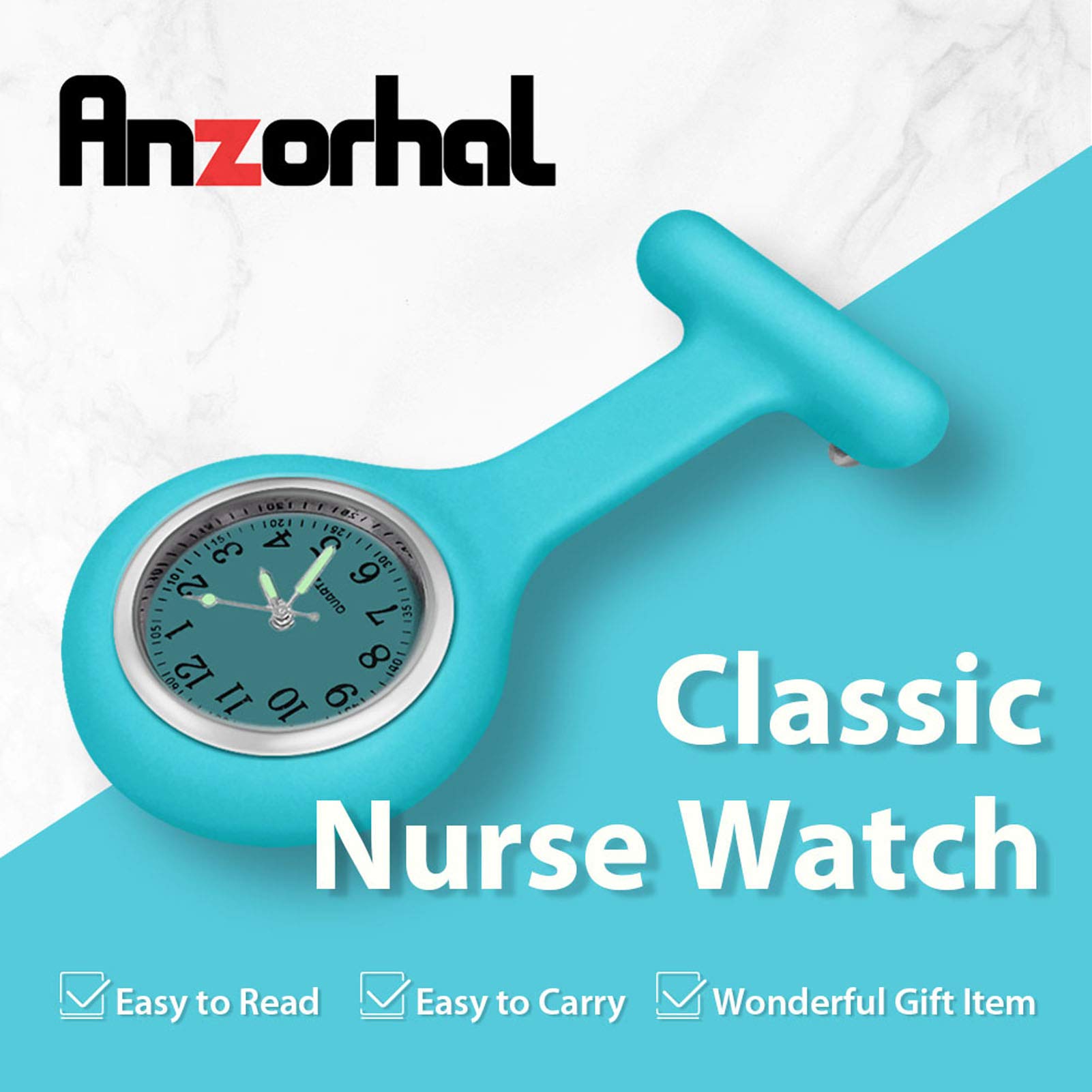 Nurse Watch,Nurse Fob Watch,Nursing Watch,Clip Watch,Lapel Watch,Nurse Fob Watch with Second Hand,Clip on Nursing Watch