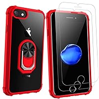 236PC iPhone 7 or iPhone 8 Case, [Military Grade Drop Protection] Drop Test Case|Stand|Compatible with Apple iPhone 8/iPhone 7 - Red