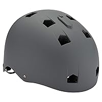 Mongoose BMX Bike Helmet, Multi Sport Kids Helmet, Grey