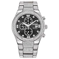 Citizen Men's Eco-Drive Crystal Stainless Steel Watch | 42mm | CA0750-53E