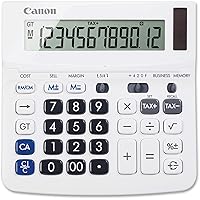 Canon TX-220TSII Standard Function Calculator, White, 1.2