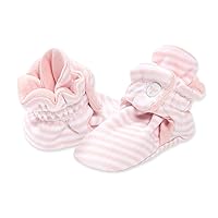 Burt's Bees Baby Baby Booties, Organic Cotton Adjustable Infant Shoes Slipper Sock