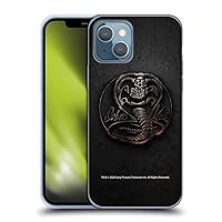 Head Case Designs Officially Licensed Cobra Kai Metal Logo Graphics Soft Gel Case Compatible with Apple iPhone 13