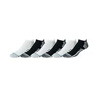 Amazon Essentials Men's Performance Zone Cushion Athletic Tab Socks, 6 Pairs