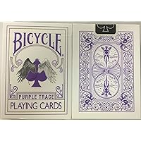 Bicycle Purple Trace Playing Cards Angel Devil Design