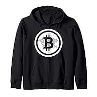 Bitcoin Hodl Logo Crypto Coin Zip Hoodie