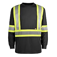 Dickies mens Workwear Long Sleeve T shirt, Black, X-Large US