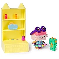 Gabby's Dollhouse, Celebration Series Baby Box Cat Bobble Figure with Dollhouse Furniture and Accessories, Kids Toys for Girls & Boys Ages 3 and Up
