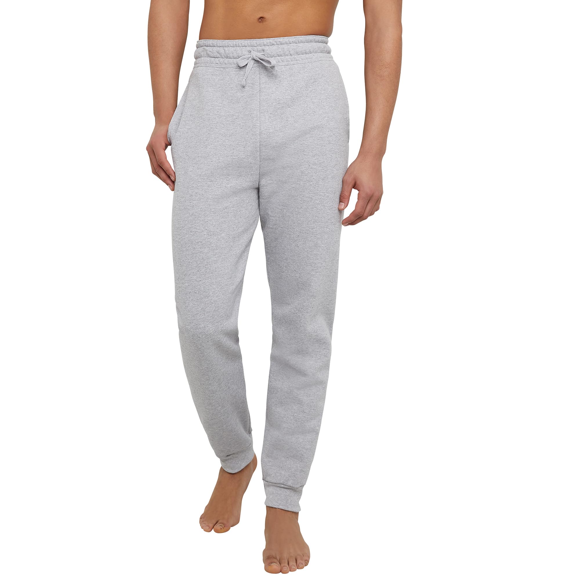 Hanes EcoSmart Fleece Jogger Sweatpants, Men's Size L, Black NEW