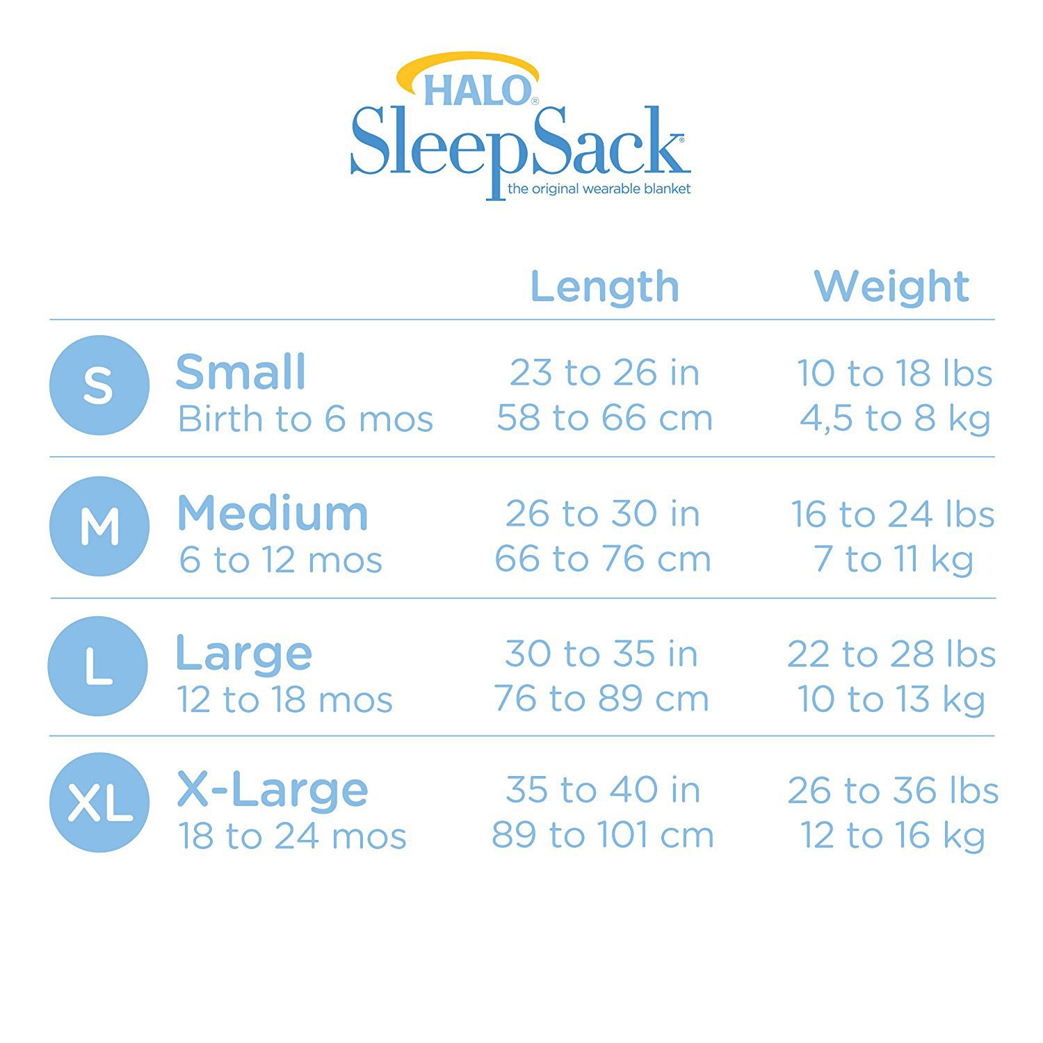 HALO SleepSack, 100% Cotton Wearable Blanket, Swaddle Transition Sleeping Bag, TOG 0.5, Circles Turquoise, Large, 12-18 Months