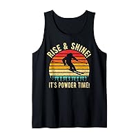 Vintage Sunset 80s Ski Funny Cute Winter Retro Skiing Gifts Tank Top
