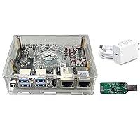 youyeetoo VisionFive2 RISC-V Single Board Computer, Quad Core, 4GB with WiFi dongle, StarFive JH7110 with 3D GPU, Dual Ethernet Port with 2 x 1Gbit, for IOT/AI (Kit 6, Version v1.3B)