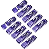 INLAND Micro Center SuperSpeed 10 Pack 64GB USB 3.0 Flash Drive Gum Size Memory Stick Thumb Drive Data Storage Jump Drive, 10X Faster Than USB 2.0 USB Drive (64G 10-Pack)