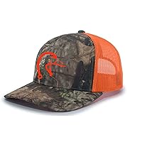 Heritage Pride Outdoors Hook Antler Duck Hunting and Fishing Mens Embroidered Mesh Back Trucker Hat