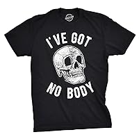 Mens Ive Got No Body Tshirt Funny Skeleton Skull Halloween Tee for Guys